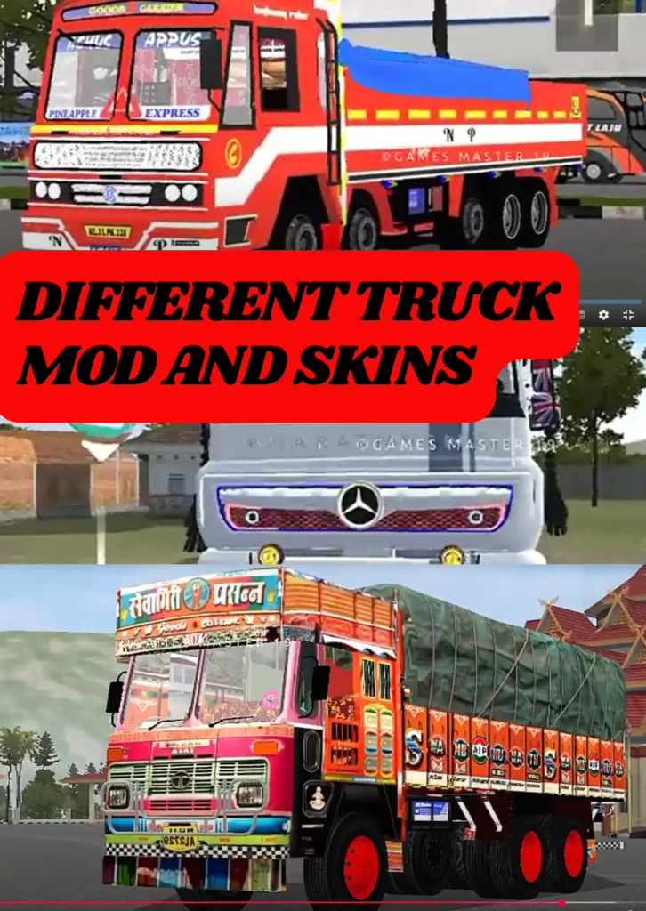 Different Truck Mode for Bus Simulator Indonesia