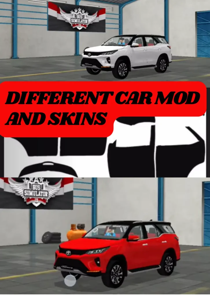 Different car mods and skins