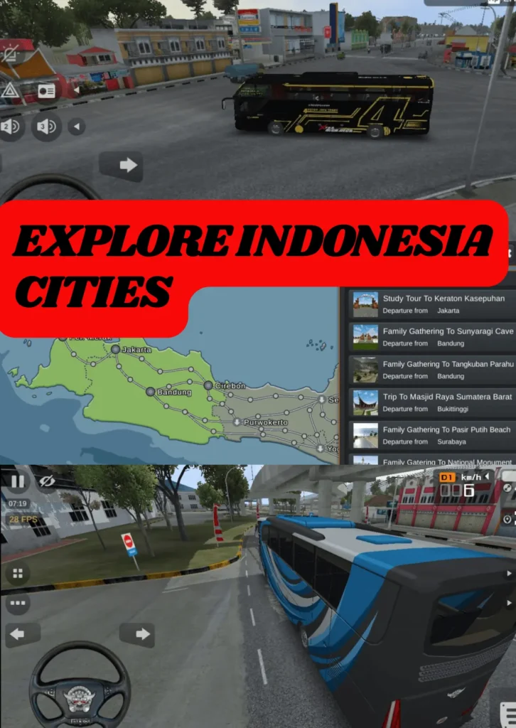 By selecting desire city of Indonesia explore it. 