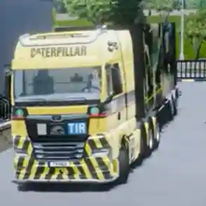 Caterpillar Truck mod for bus simulator Indonesia 